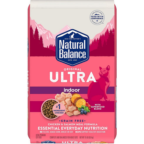 Natural Balance Original Ultra Indoor Grain Free Cat Food 15lb - Poudre Pet and Feed Supply